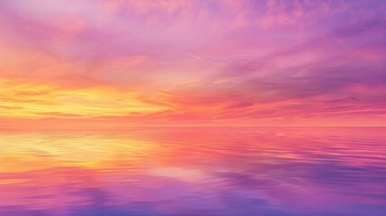 Obraz premium Tranquil sky at dusk with soft pastel colors and calm atmosphere