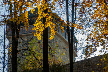 Obraz premium Baszta, Muszyna, Małopolska, Jesień 