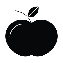 apple icon vector on white background
