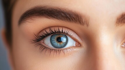 Close-Up of a Beautiful Blue Eye