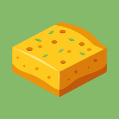 piece of cheese vector