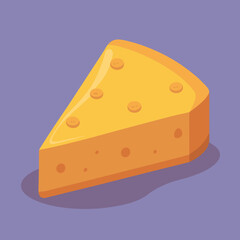 piece of cheese vector