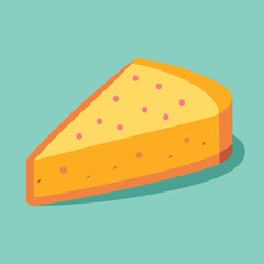 piece of cheese vector