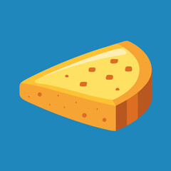 piece of cheese vector