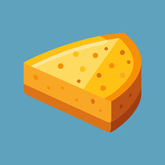 piece of cheese vector