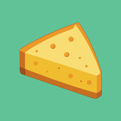 piece of cheese vector