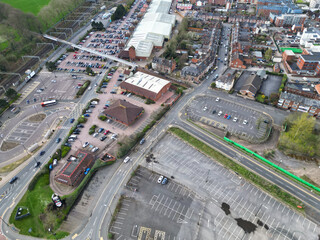 Downtown Buildings at Central Coventry City Centre of England United Kingdom.