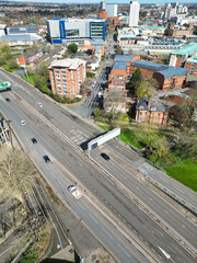 Downtown Buildings at Central Coventry City Centre of England United Kingdom.