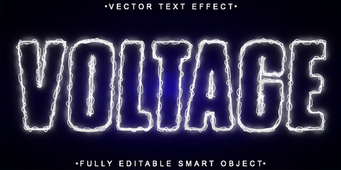 Voltage Vector Fully Editable Smart Object Text Effect