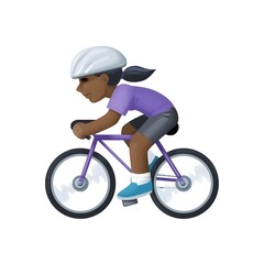 Naklejka premium Person Biking 