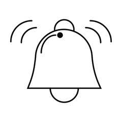 bell icon vector on white background
