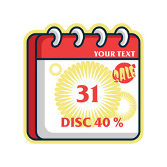 Realistic sales labels collection, discount sale sticker labels