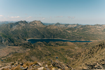 Naklejka premium View from the summit of the Peak of Carlit in France