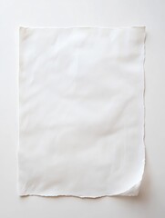 Crumpled White Paper Texture Background with Copy Space