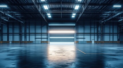 Fototapeta premium Industrial Garage Interior.