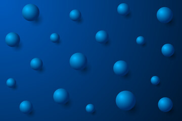 3D Geometric Round Shape On Blue Background. Abstract Business Banner. Technology Wallpaper. Vector Illustration. Futuristic. Minimal