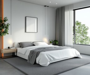 Obraz premium Modern Bedroom Interior.