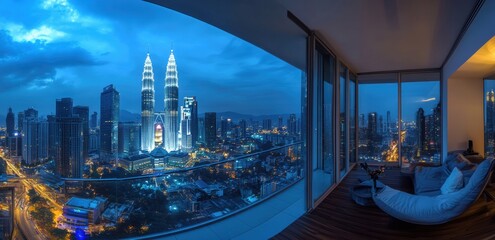 Obraz premium Kuala Lumpur Skyline View.