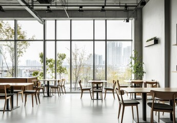 Obraz premium Modern Cafe Interior.