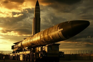 Nuclear missile, warhead, ballistic missile.