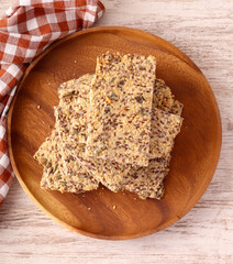 Homemade seed crackers