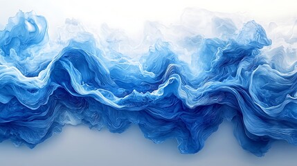 Explore the serene beauty of flowing blue waves