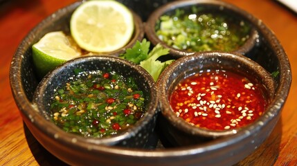 Fresh Dipping Sauces with Herbs and Citrus