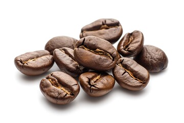 Obraz premium Coffee beans isolated on white background