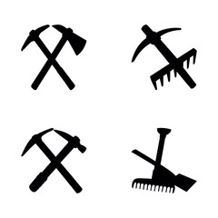 Agriculture Tools Clip Art Illustration