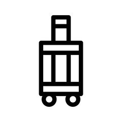 Suitcase Icon Vector Symbol Design Illustration