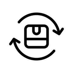 Return Icon Vector Symbol Design Illustration
