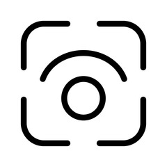 Eye Recognition Icon Vector Symbol Design Illustration