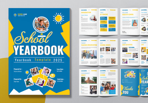 School Yearbook Template