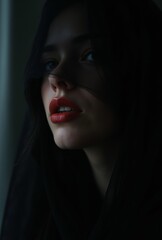 portrait of a woman with a veil