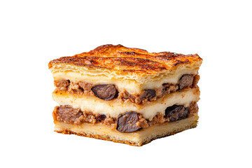 Savory Layered Dish with Meat Filling and Crispy Topping