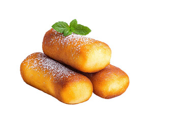 Delicious Golden Snack with Powdered Sugar Topping