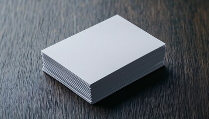 Professional Business Card Template with Minimalist Design on White Background