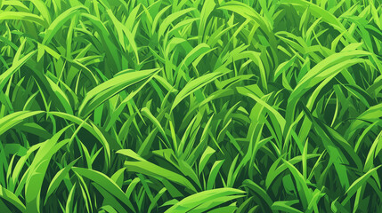 Fototapeta premium 緑色の草原の背景素材