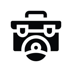 portfolio icon. vector glyph icon for your website, mobile, presentation, and logo design.