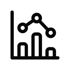 chart icon. vector line icon for your website, mobile, presentation, and logo design.