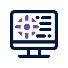 accurate icon. vector dual tone icon for your website, mobile, presentation, and logo design.