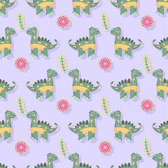 Seamless Pattern Abstract Elements Animal Dino Vector Design Style Background Illustration Texture For Prints Textiles, Clothing, Gift Wrap, Wallpaper, Pastel