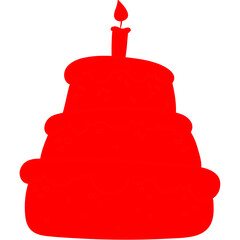 Happy birthday single vector icon