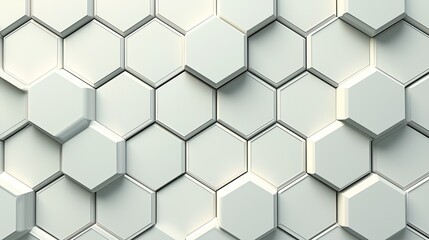 Fototapeta premium Hexagonal tile pattern with a modern aesthetic, ideal for backgrounds.