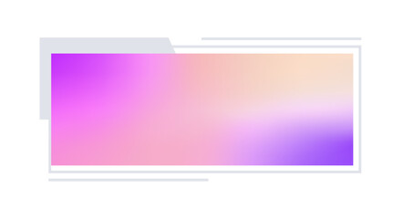 Futuristic element vector illustration. Colorful lower third video overlay.