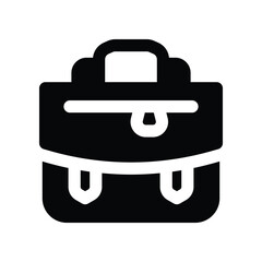 briefcase icon. vector glyph icon for your website, mobile, presentation, and logo design.