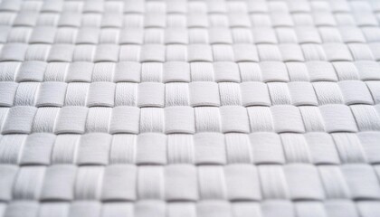 Textured White Canvas Close-Up Revealing Woven Fabric and Subtle Grain Patterns in Natural Light