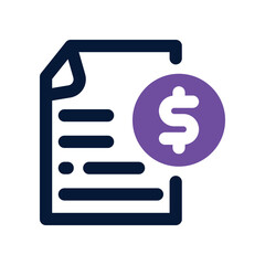 contract icon. vector dual tone icon for your website, mobile, presentation, and logo design.