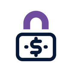 padlock icon. vector dual tone icon for your website, mobile, presentation, and logo design.