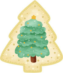 Christmas Ornament card celebration celebrating Xmas gift present deer Santa gingerbread cookies ginger bread an ginger house Christmas trees holiday greeting season card print  cookies 